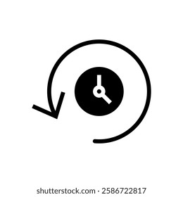 History icon vector illustration. recent event history sign and symbol