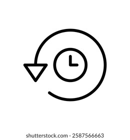 History icon vector illustration. recent event history sign and symbol