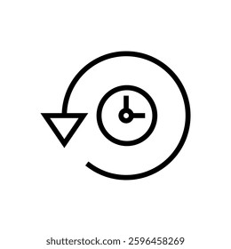 History icon vector illustration. recent event history sign and symbol