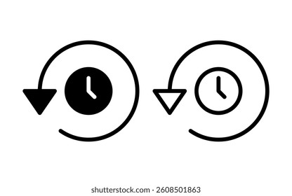 History icon vector illustration. recent event history sign and symbol