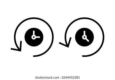 Vektorgrafik des Verlaufssymbols Aktuelles Ereignisverlaufszeichen und -symbol