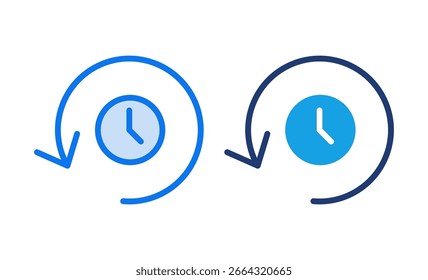 History icon vector illustration. recent event history sign and symbol
