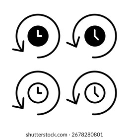Vektorgrafik des Verlaufssymbols Aktuelles Ereignisverlaufszeichen und -symbol