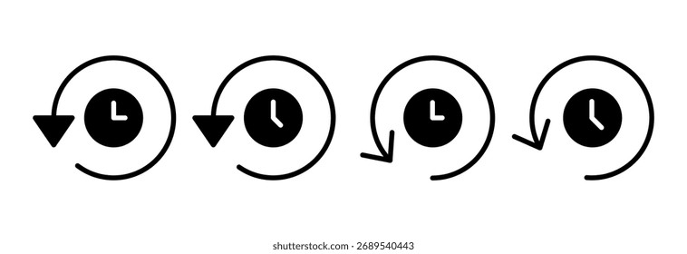 History icon vector illustration. recent event history sign and symbol