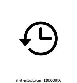 History icon vector. History line icon