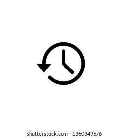 History icon vector. History line icon