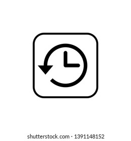 History icon vector. History line icon