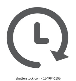 History Icon vector of Line style