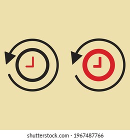 
History icon vector,  logo, pictogram isolated , symbol illustration,isolated vector  set