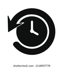 Icono de historia vector, logotipo, pictograma aislado en blanco, ilustración de símbolo