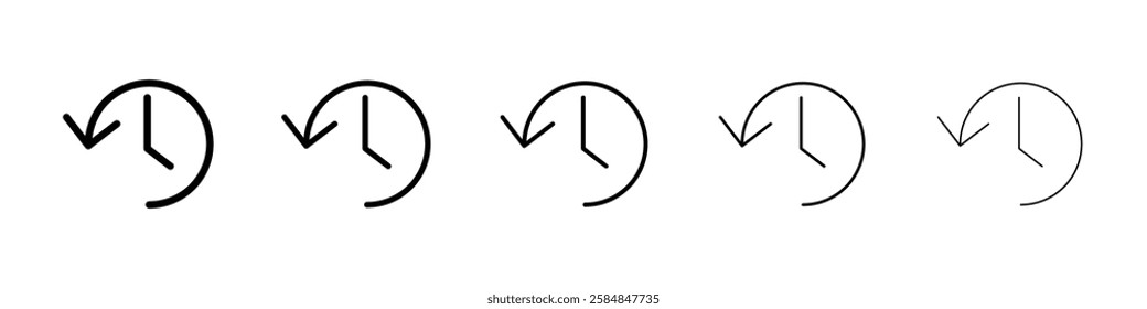 History icon Vector logo sign
