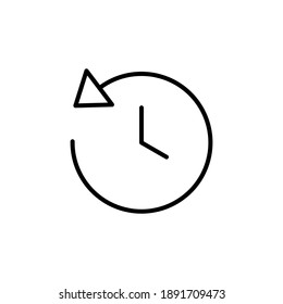 History icon vector. recent event history