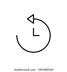 History icon vector. recent event history