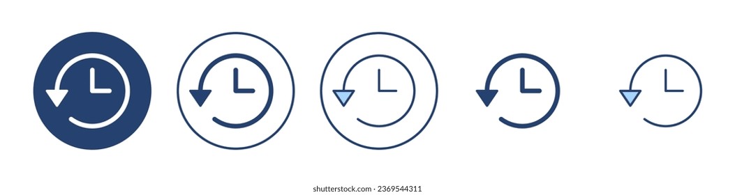 Geschichtssymbol, Vektorgrafik. aktuelles Ereignisschild und -symbol