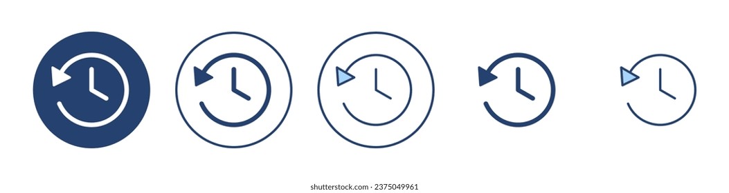 Geschichtssymbol, Vektorgrafik. aktuelles Ereignisschild und -symbol