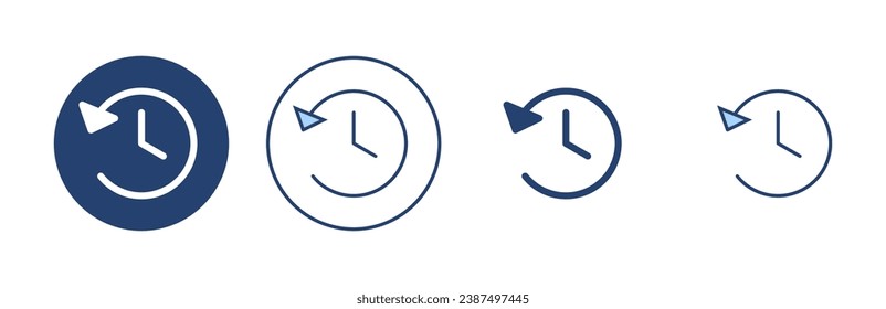 Geschichtssymbol, Vektorgrafik. aktuelles Ereignisschild und -symbol