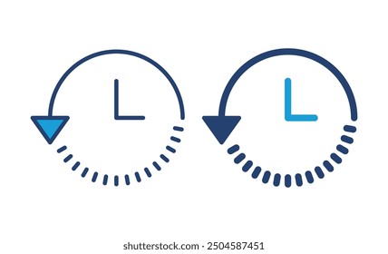 History icon vector. recent event history