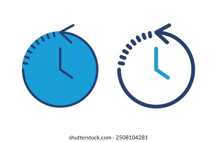 History icon vector. recent event history