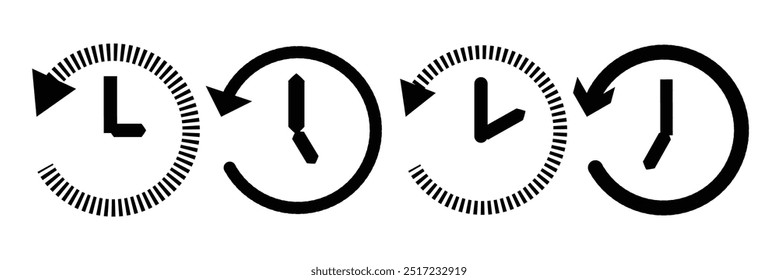 ícone de histórico vetor. símbolo e sinal de histórico de eventos recentes