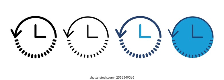 History icon vector. recent event history