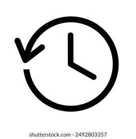 History icon vector with simple design