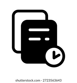 History Icon Vector Symbol Design Illustration