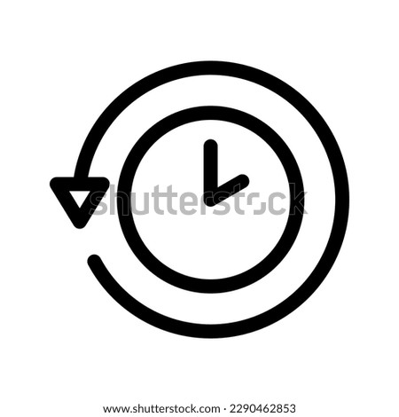 History Icon Vector Symbol Design Illustration