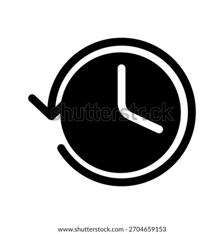 History Icon Vector Symbol Design Illustration