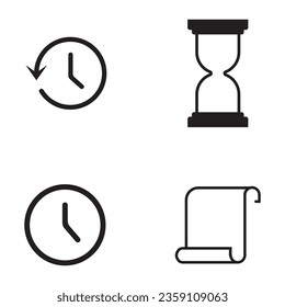 history icon vector template illustration logo design