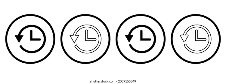 icono de historial, vector de historial para ilustraciones de aplicaciones y web