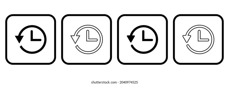 history icon, history vector for web and apps illustrations
