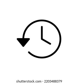 History icon vector for web and mobile app. recent event history sign and symbol