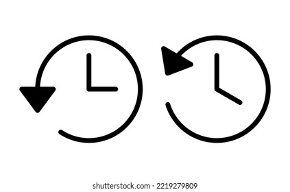 History icon vector for web and mobile app. recent event history sign and symbol