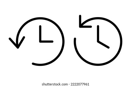 History icon vector for web and mobile app. recent event history sign and symbol