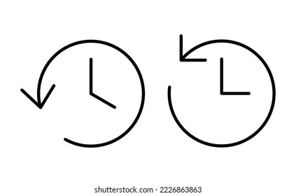 History icon vector for web and mobile app. recent event history sign and symbol