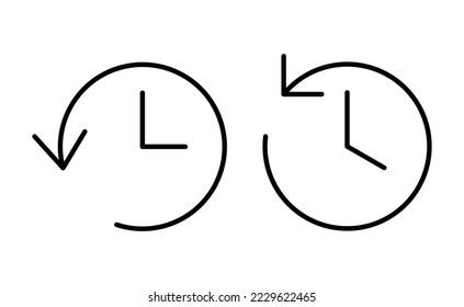 History icon vector for web and mobile app. recent event history sign and symbol