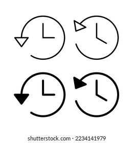 History icon vector for web and mobile app. recent event history sign and symbol