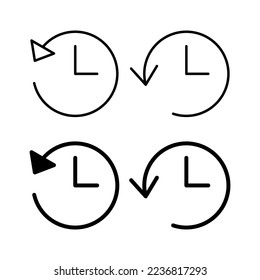 History icon vector for web and mobile app. recent event history sign and symbol