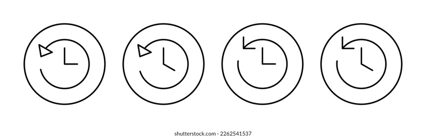 History icon vector for web and mobile app. recent event history sign and symbol