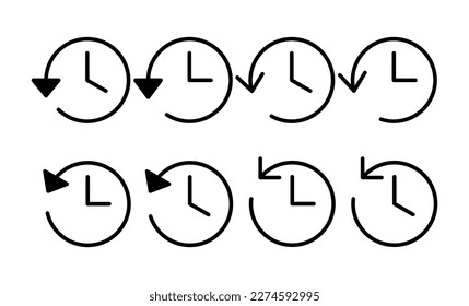 History icon vector for web and mobile app. recent event history sign and symbol