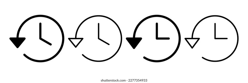 History icon vector for web and mobile app. recent event history sign and symbol