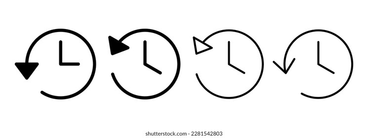 History icon vector for web and mobile app. recent event history sign and symbol