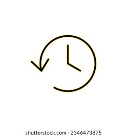 History icon vector for web and mobile app. recent event history sign and symbol