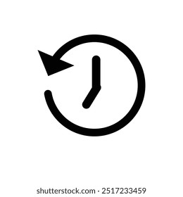 History icon vector for web and mobile app. recent event history sign and symbol.