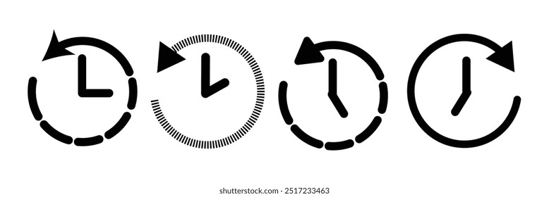 History icon vector for web and mobile app. recent event history sign and symbol.