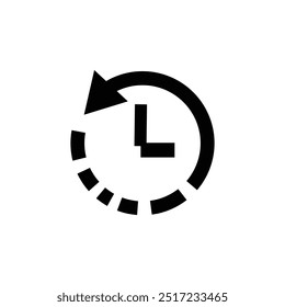History icon vector for web and mobile app. recent event history sign and symbol.