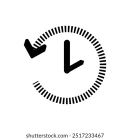 History icon vector for web and mobile app. recent event history sign and symbol.