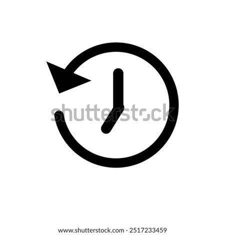 History icon vector for web and mobile app. recent event history sign and symbol.