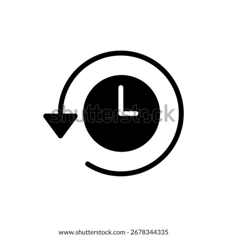 History icon vector for web and mobile app. recent event history sign and symbol