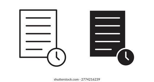 History icon for web and application. EPS10